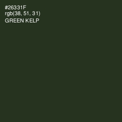 #26331F - Green Kelp Color Image